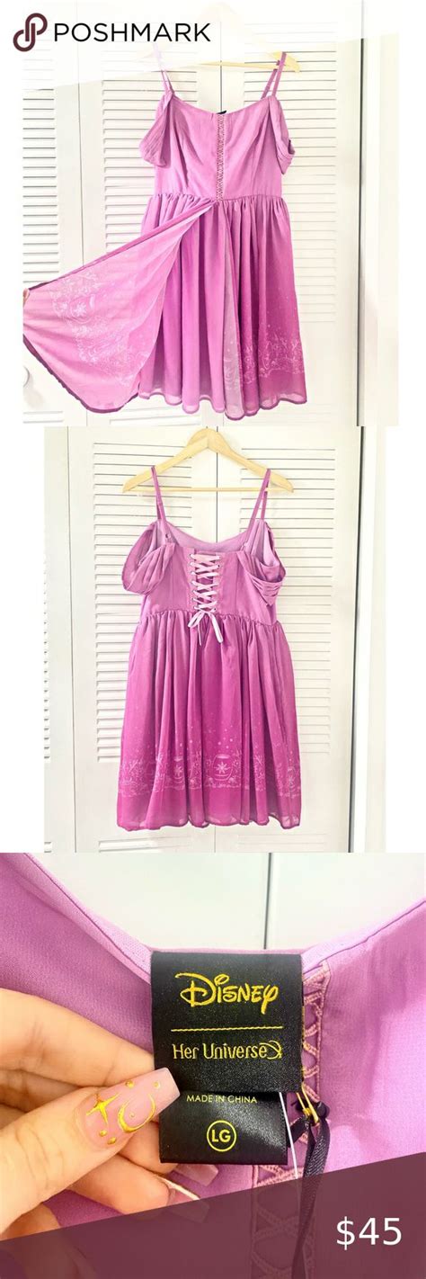 Disney Tangled Rapunzel Cosplay Disney Bounding Costume Dress Nwt Never Worn Tangled Dress