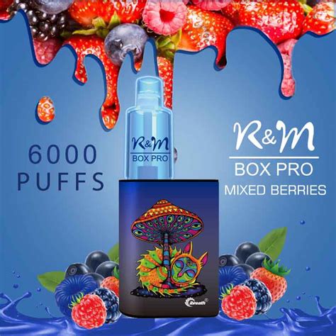 R M Box Pro Puffs Flum Float Vape Mixed Berries From China