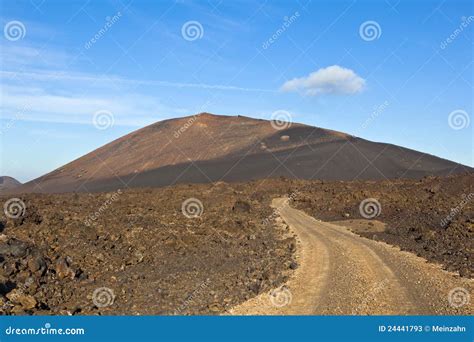 Volcano in Timanfaya National Park Stock Image - Image of lanzarote, outdoors: 24441793