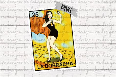 La Borracha Loteria Card Png Etsy