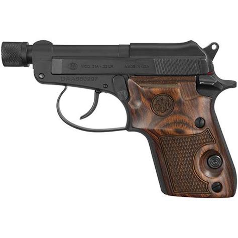 Beretta Usa J212125 21a Bobcat 22 Lr 2 90 7 1 Black Bruniton Steel Slide Walnut Grip Range Usa