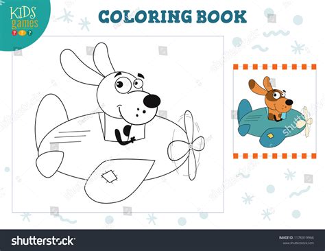 Coloring Book Blank Page Vector Illustration Stock Vector (Royalty Free ...