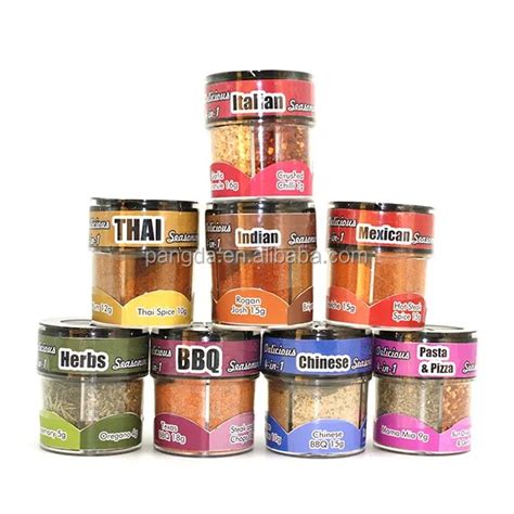 Delicious 4 In 1 Multi Chamber Spice Jar With Chinese Seasoning Mix