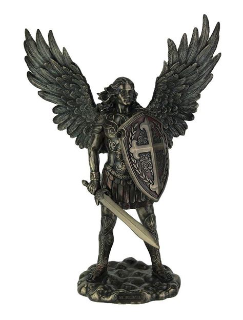 Veronese Design Tall Saint Michael The Archangel In Battle Armor