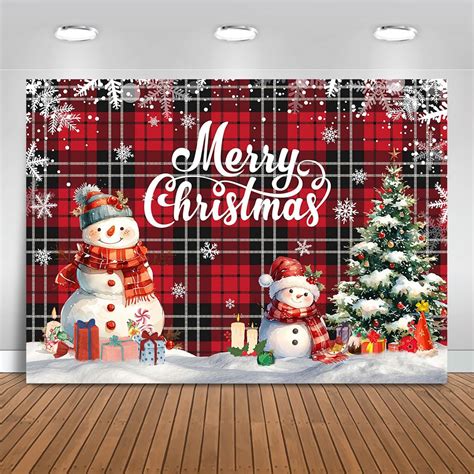 Amazon Mocsicka Merry Christmas Backdrop Xmas Christmas Red And