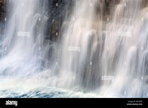 Waterfall on mountain forest Stock Photo - Alamy