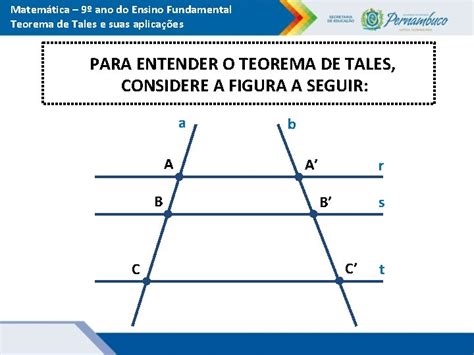 Matemtica Ensino Fundamental Ano Teorema De Tales