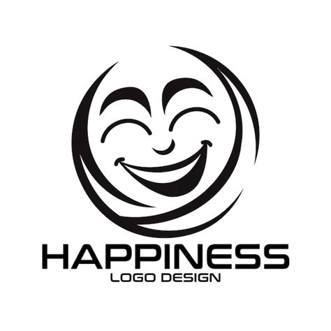 Happiness Vector Logo Design | Premium AI-generated vector