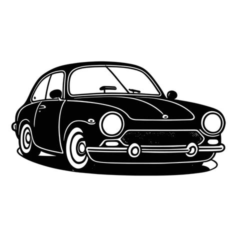 This is s a vector car clipart, car vector silhouette, a black and ...