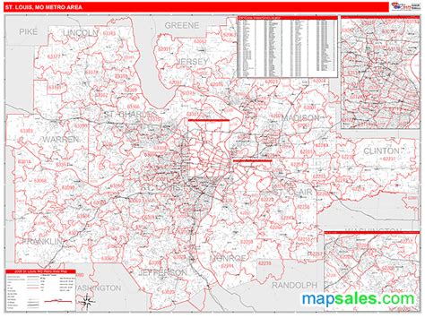 Map St Louis County Zip Codes | Literacy Basics