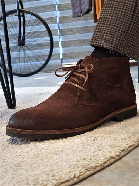 Buy Brown Suede Chukka Boots by GentWith.com with Free Shipping