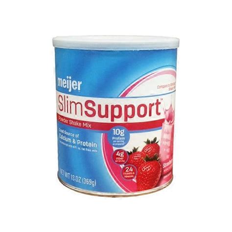 Meijer Slimsupport Powder Shake Mix Strawberry Cream 13 Oz Delivery Or Pickup Near Me Instacart