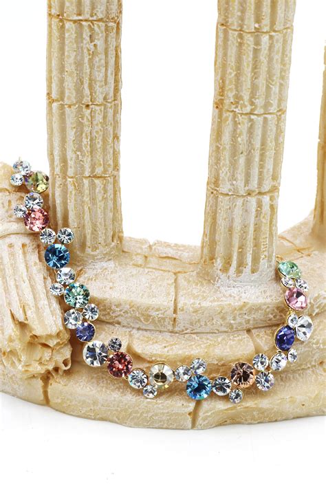 exquisite colorful swarovski crystal bracelet – Ocean Fashion