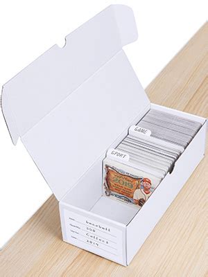 Leyzan Trading Card Storage Box Pack Count Corrugated