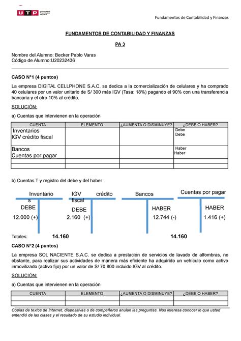 Semana Pa Partida Doble Fundamentos De Contabilidad Y