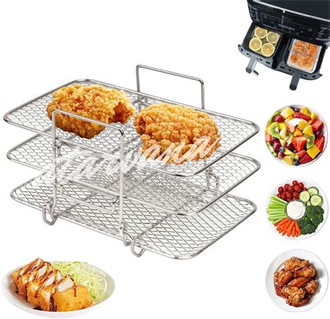 Air Fryer Rack Compatible With Ninja Dz Dz Multi Layer