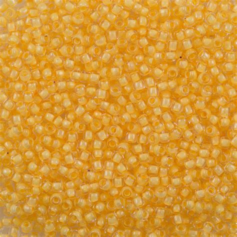 Toho Seed Bead 110 Inside Color Lined Butter 961 Aura Crystals Llc