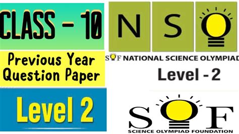 Sof Nso National Science Olympiad Class 10 Level 2 Previous Year Question Paper2022 23 Class10