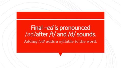 2 5 Regular Verbs Ed Endings PPT