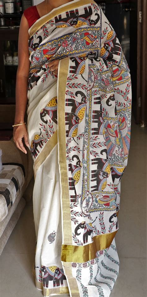 Madhubani Art Madhubani Painting Silk Painting Techniques Saree