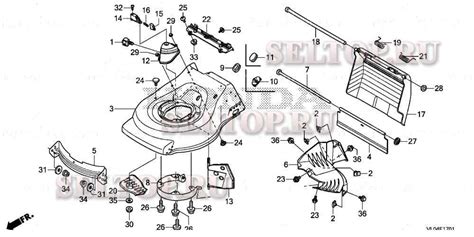 Honda Hrx K Vka Detailed Parts Diagram