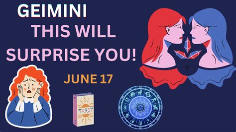 THIS WILL SURPRISE YOU Gemini Horoscope For Today June 17 2023