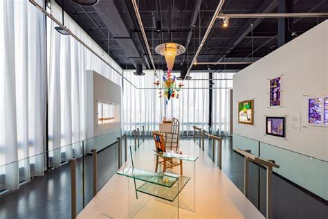 Interior View Of The Corning Museum Of Glass Editorial Photo Image Of