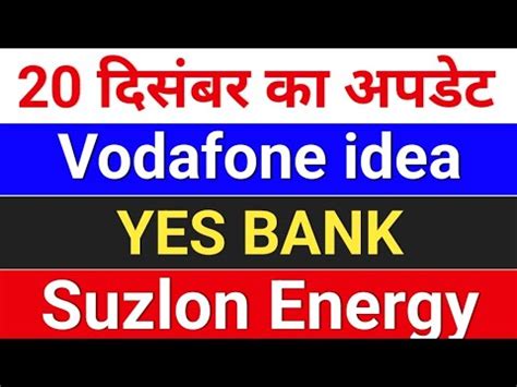 Suzlon Energy Latest News Vodafone Idea Share Latest News Yes Bank