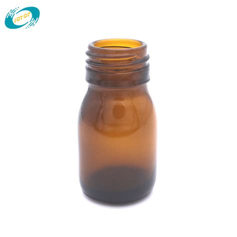 Ml Amber Glass Syrup Bottles Liquid Medicine Bottle With Anti Theft