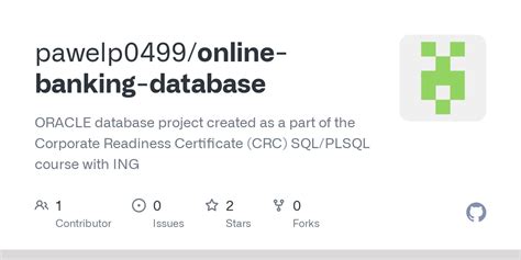 Github Pawelp Online Banking Database Oracle Database Project