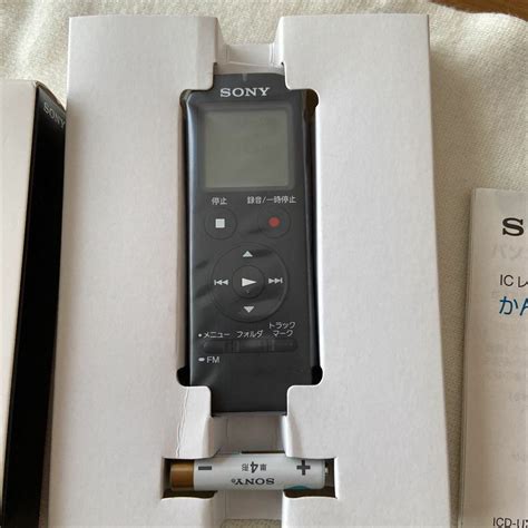 Sony Stereo Ic Recorder With Fm Tuner Gb Black Icd Ux Fa B F S Japan