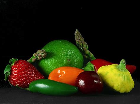 Royalty Free Photo Pile Of Vegetables And Strawberry Pickpik