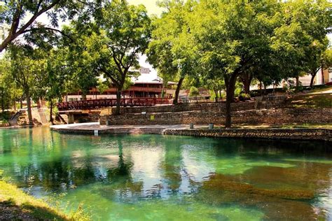 Texas Hill Country Landa Park Near Wurstfest Grounds New Braunfels