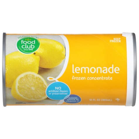 Food Club Frozen Concentrate Lemonade Super 1 Foods