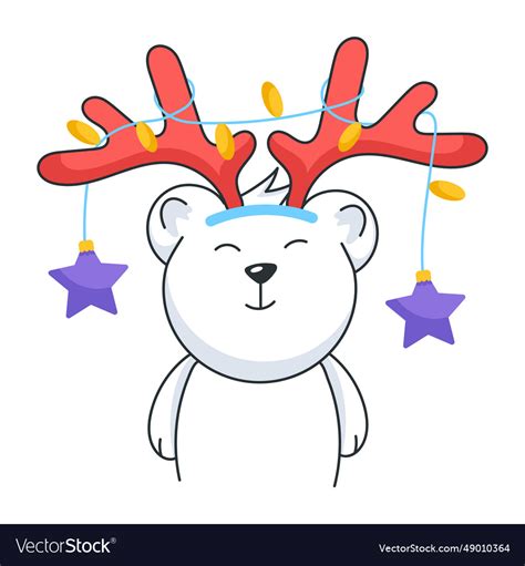 Antler Headband Royalty Free Vector Image Vectorstock