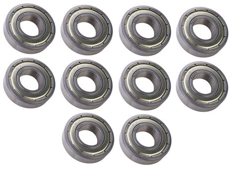 10 Each R8 ZZ Shielded Radial Ball Bearing 1 2 ID X 1 1 8 OD X 5 16