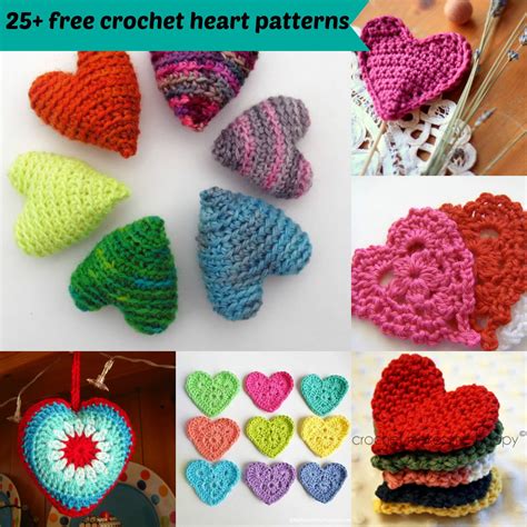 25 Free And Easy Crochet Heart Patterns Jenny And Teddy