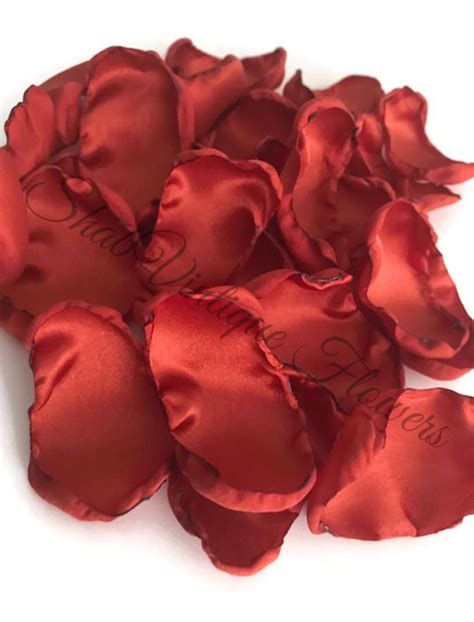 Burnt Orange Flower Petals Rose Petals Table Decor Flower Etsy