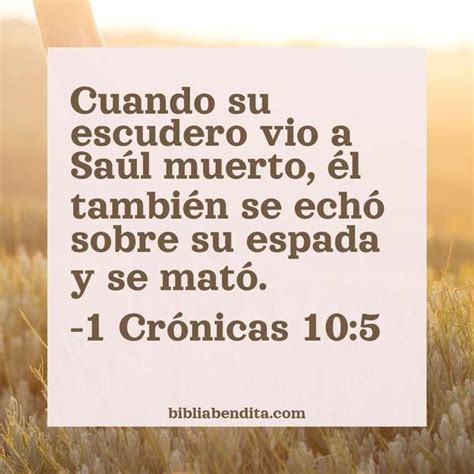 Explicación 1 Crónicas 105 Cuando Su Escudero Vio A Saúl Muerto él