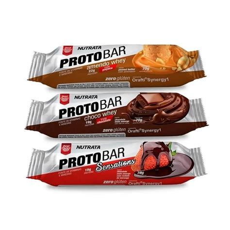 Barra de Proteína ProtoBar Nutrata 70g unidade