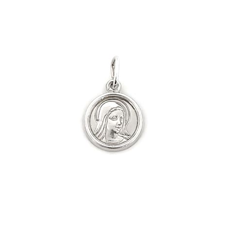 Ripley COLGANTE MEDALLA VIRGEN DOLOROSA 10MM PLATA FINA 925