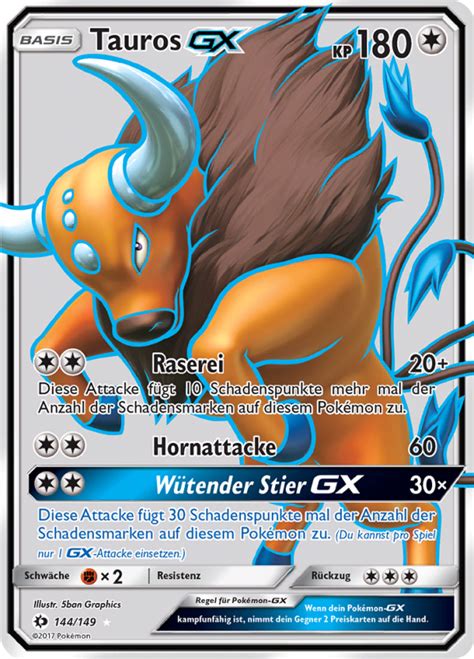 Tauros Gx Wert Bild K Nstler Seltenheit Pokemonkarte De