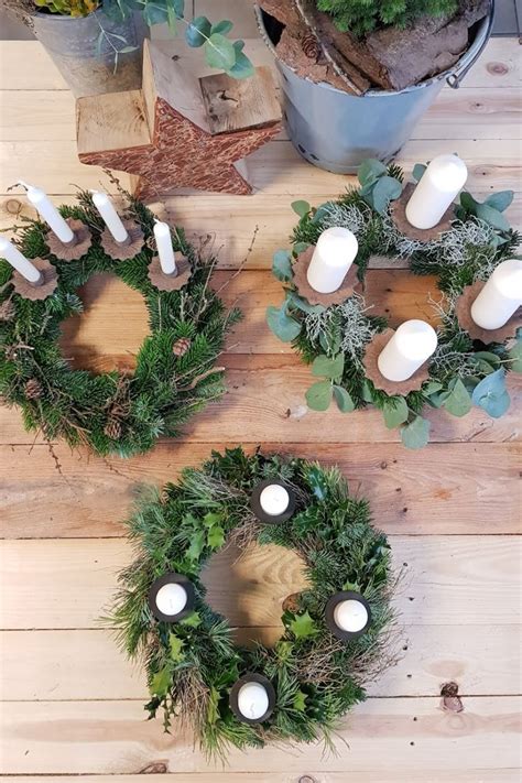 Diy Adventskranz Mit Eukalyptus Adventskranz Adventskranz Ideen Deko Weihnachten Adventskranz