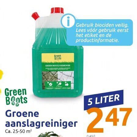 Green Boots Groene Aanslagreiniger 5L Aanbieding Bij Action