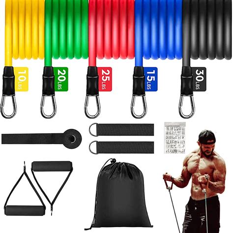 Conjunto De El Sticos De Resist Ncia Para Muscula O Equipamentos De Gin