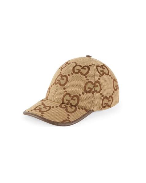 Gucci Jumbo Gg Canvas Baseball Hat In Beige Natural For Men Lyst Uk