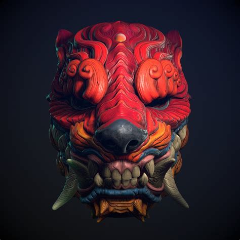 Orcish Mask Wan Chao On Artstation At