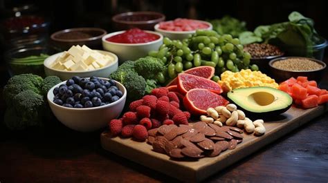 Premium Photo Assortment Of A Healthy Protein Source Superfoods