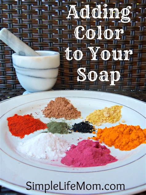 Adding Color To Homemade Soap Simple Life Mom