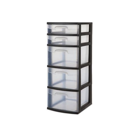 Organizador Plastico Gavetas Negro Cajas Organizadoras Y Gaveteros